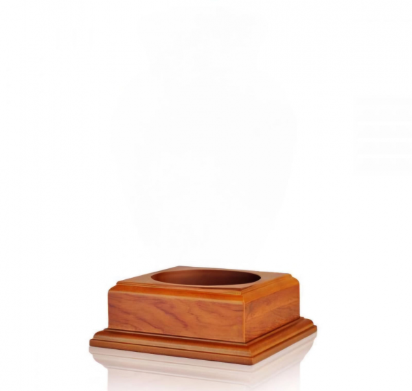 Black Plain Adult Brass Urn